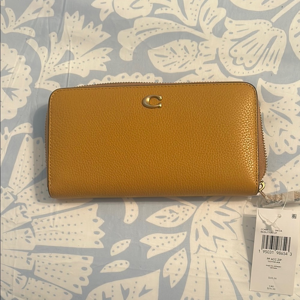 Coach Tan Leather Wallet